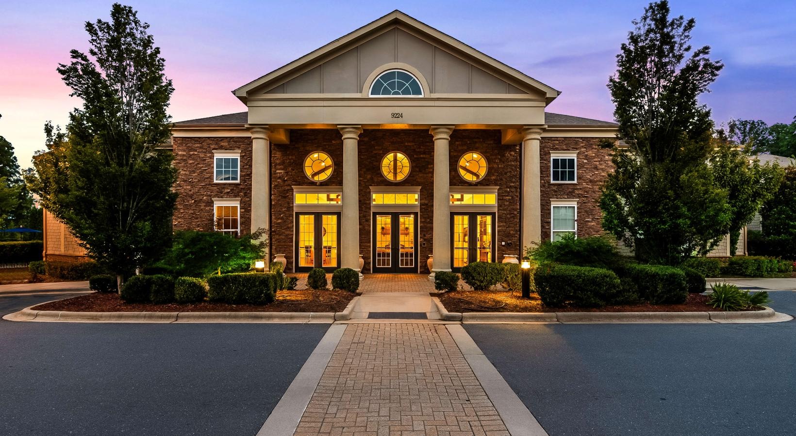 Find your perfect fit at Alexander Village a building with a large front entrance