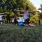 a group of people doing yoga