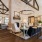 a living room with a wood floor