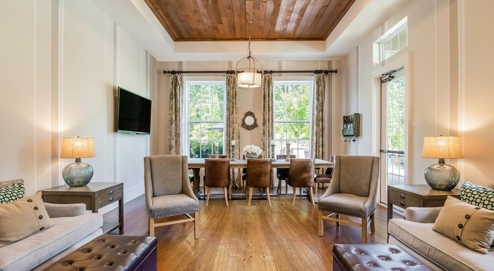 Find your perfect fit at Alexander Village a living room with a wood floor